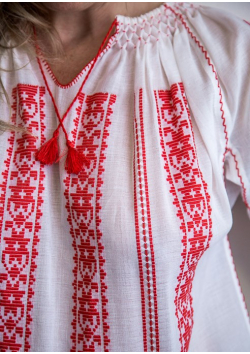 Chemisier Brodé Traditionnel Roumain Pour Femme – Motif « Ie », Lin/coton, Couleurs Vives – Style Bohème Ethnique, Occasion Spéciale Ou Décontracté