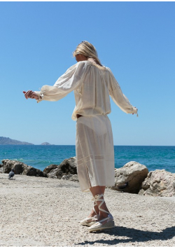 Les espadrilles Catalanes hautes à lacets.