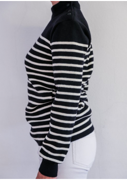 The French Striped Navy Sweater