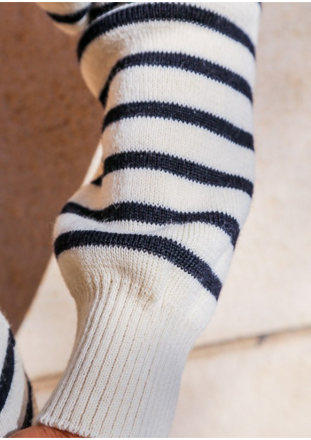 The French Striped Navy Sweater