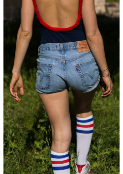 Le short en jean 501, vintage