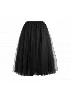 Mid-long rehearsal tulle skirt