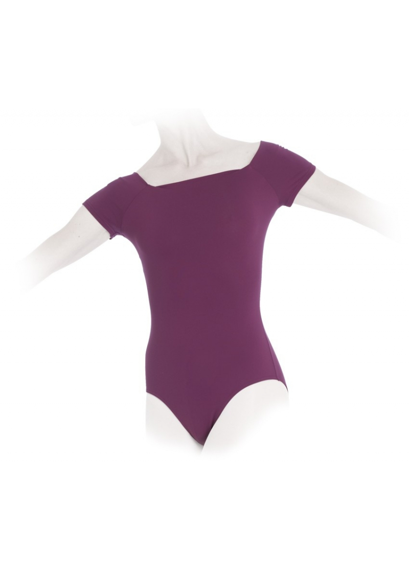 Justaucorps De Danse Enfant Manches Courtes - Ballet, Gym, Plusieurs Couleurs, Taille Unique Extensible