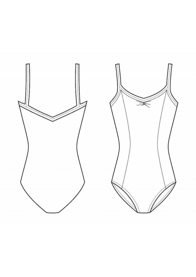 Justaucorps Débardeur Ballet - Bretelles Spaghetti, Nylon, Pour Gym, Yoga, Natation - 8