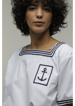 French navy sweatshirt