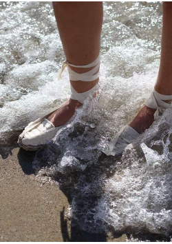 Catalan Espadrilles, Flat with Ribbons