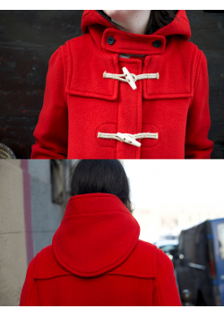 Original English Duffle coat with wooden toggles- Women