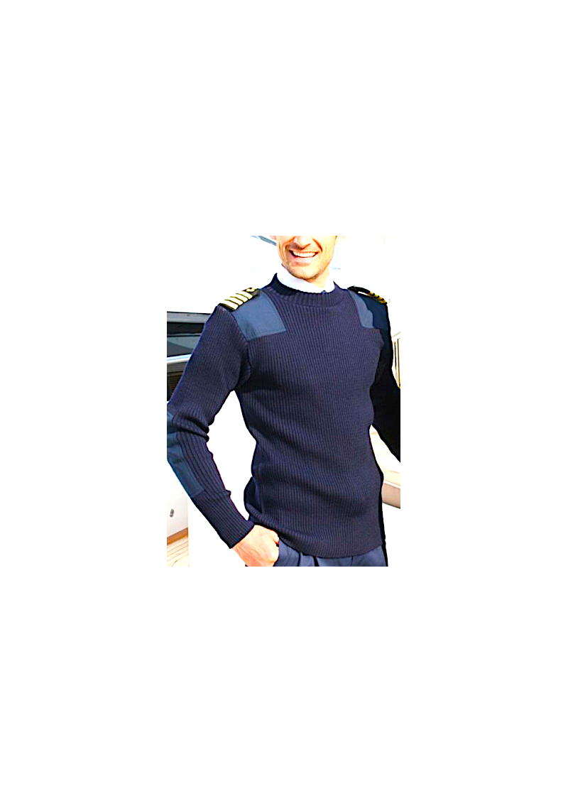 Le pull renforcé d'officier de la marine