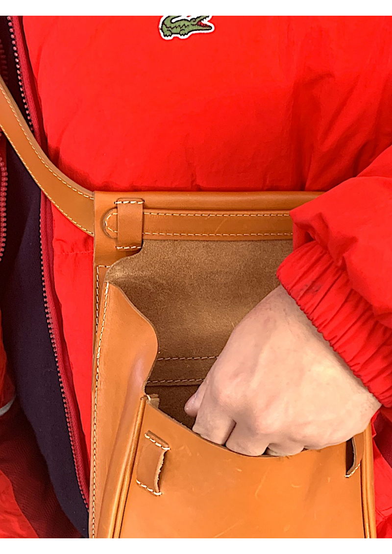 Leather Hunting Pouch by Alexandre Mareuil