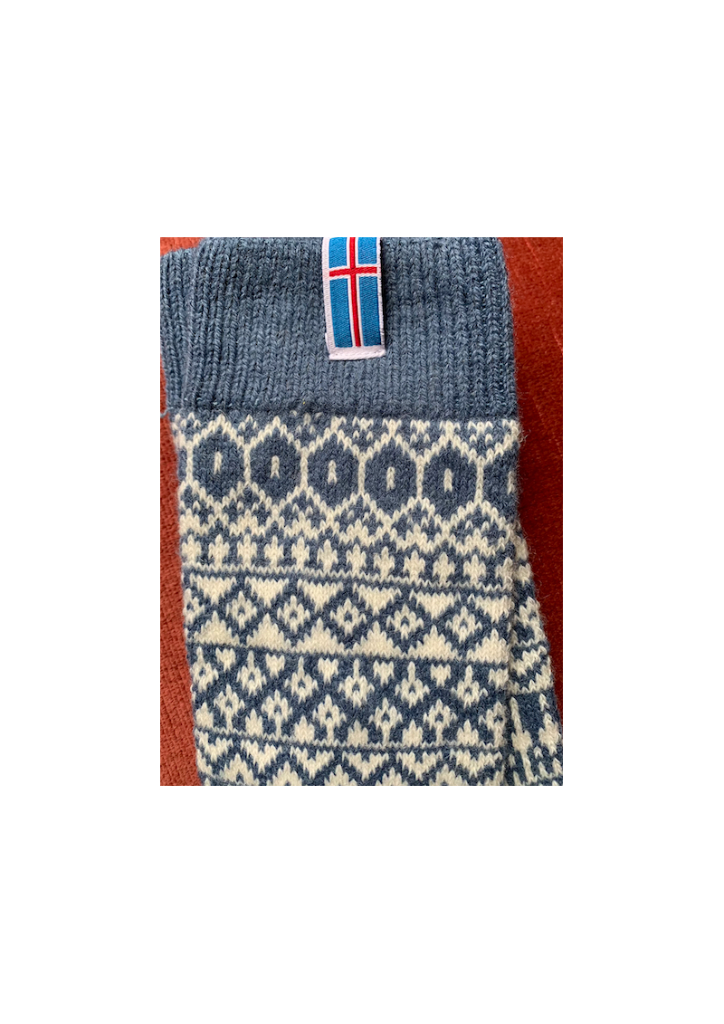 Scandinavian Knitted Socks with Traditional Patterns