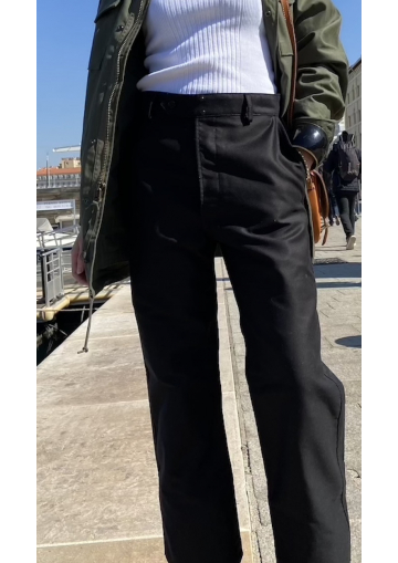 Le pantalon largeot Moleskine