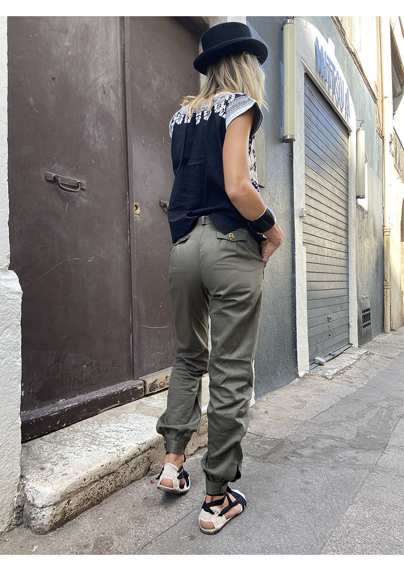 Gaucho pants in cotton from Argentina