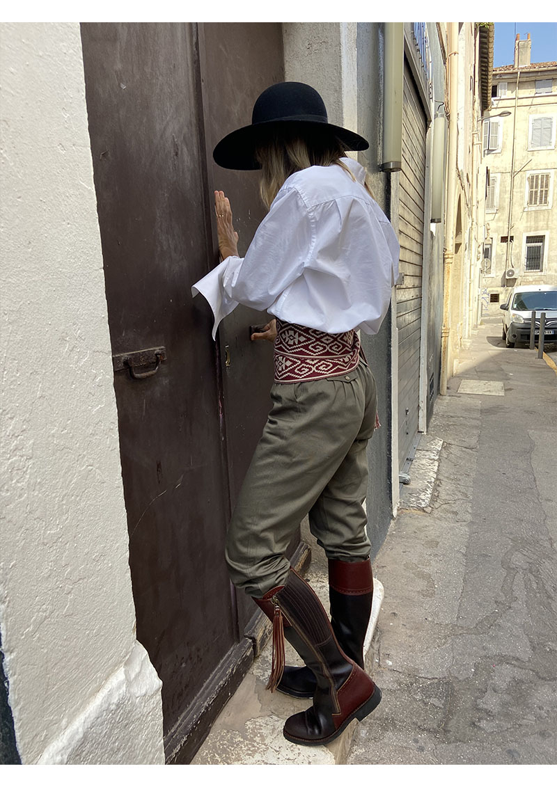 Bottes D'équitation Schnieder London - Cuir Marron Fait Main - Pointure 7.5