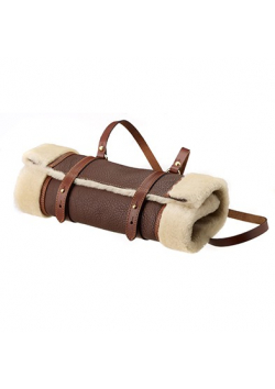 Manchon de chasse chauffe-mains en cuir et taurillon